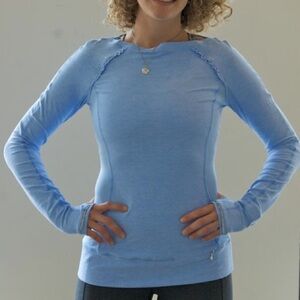 Lululemon Blue Long Sleeve Shirt Size 2 Women’s Active Top